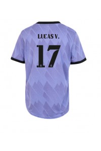 Real Madrid Lucas Vazquez #17 Fotballdrakt Borte Klær Dame 2022-23 Korte ermer